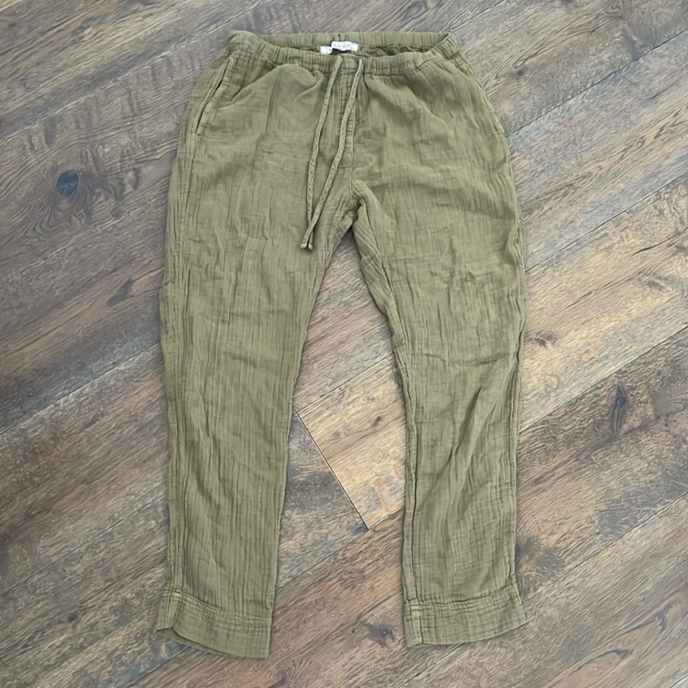 Green linen Pants